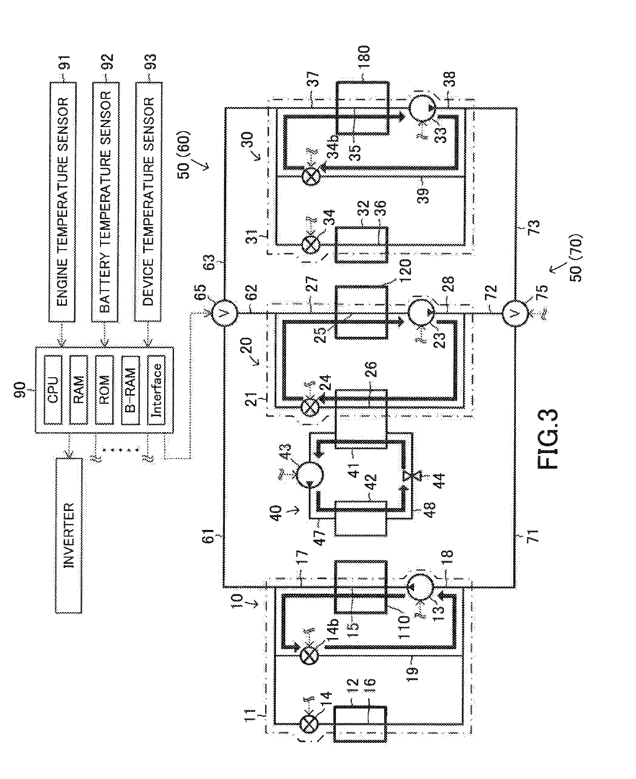 Temperature control apparatus of vehicle