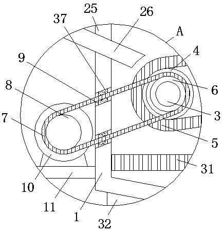 Etching device for machining