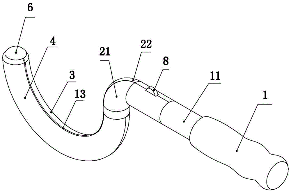 A kind of steel wire guider for fixation of bone fragments of femoral shaft fracture