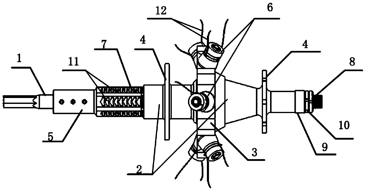 R-L longitudinal bending composite vibration special-shaped hole punching system