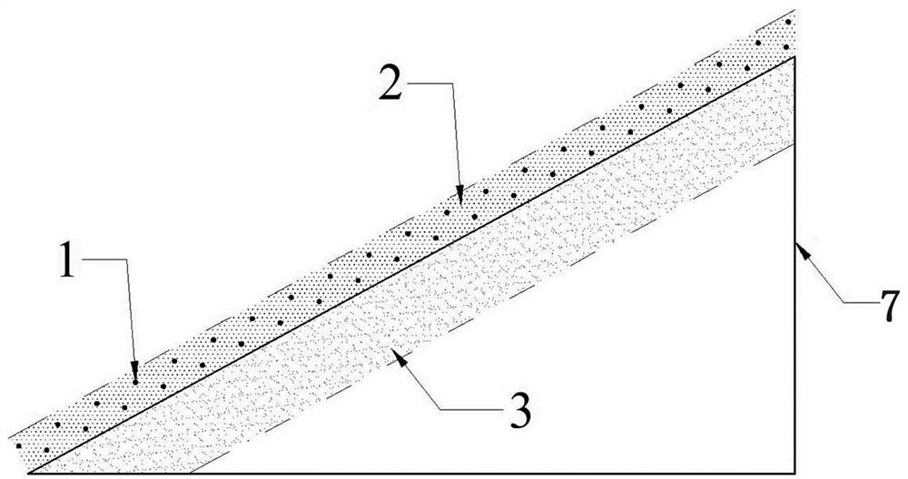 Ecological slope protection method applied to sand gravel side slope