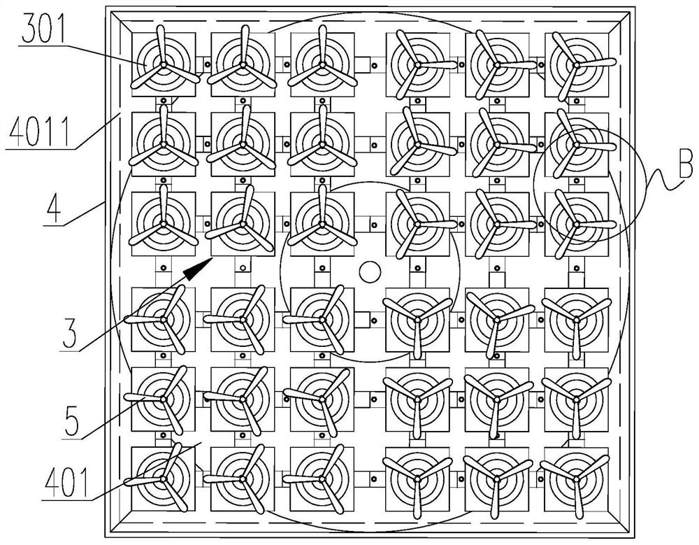 A cooling tower for noise reduction, energy storage, power generation, energy saving and environmental protection