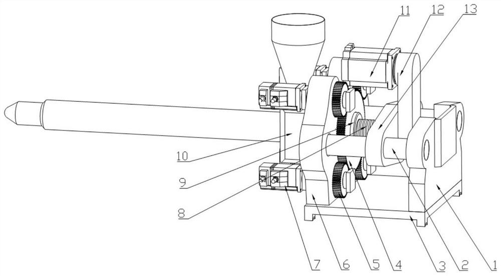 All-electric injection device driven by planetary gears