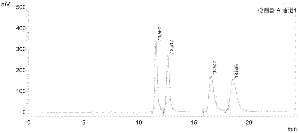 Method for detecting content of optical isomers of bortezomib