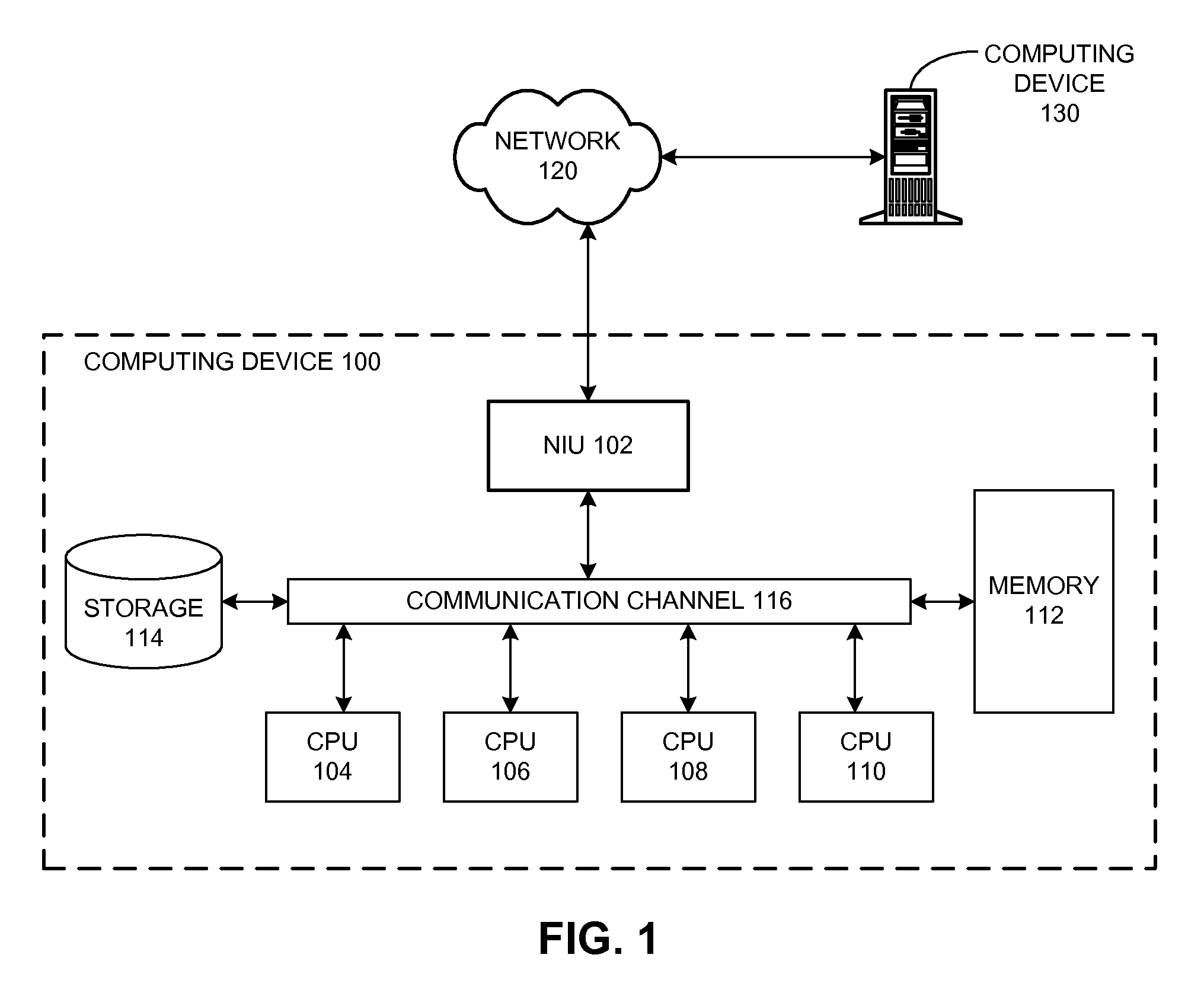 Efficient buffer management in a multi-threaded network interface