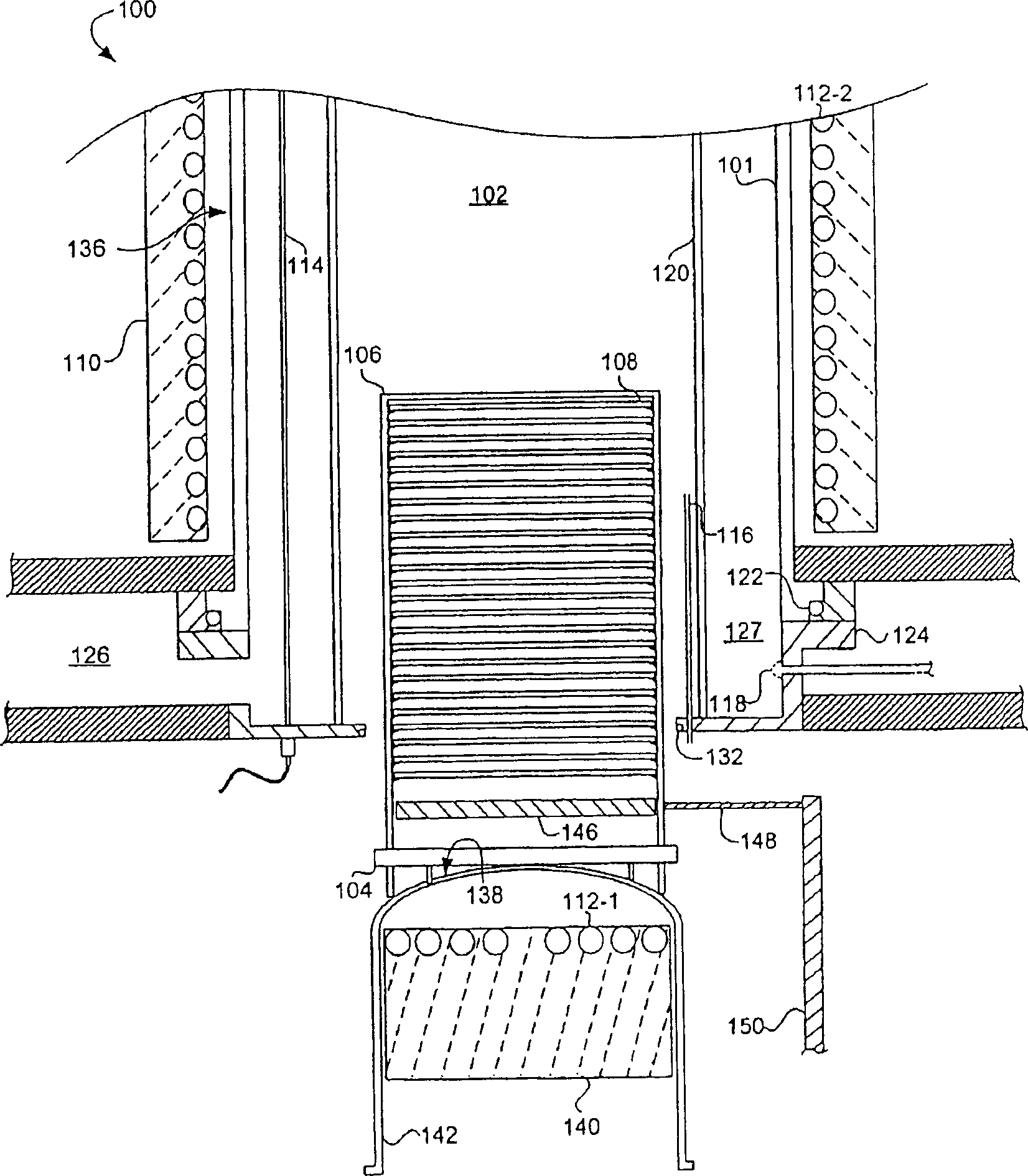 Heat treatment system and formable vertical chamber