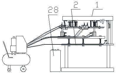 Scarf rope twisting and knot tying machine and rope twisting and knot tying method