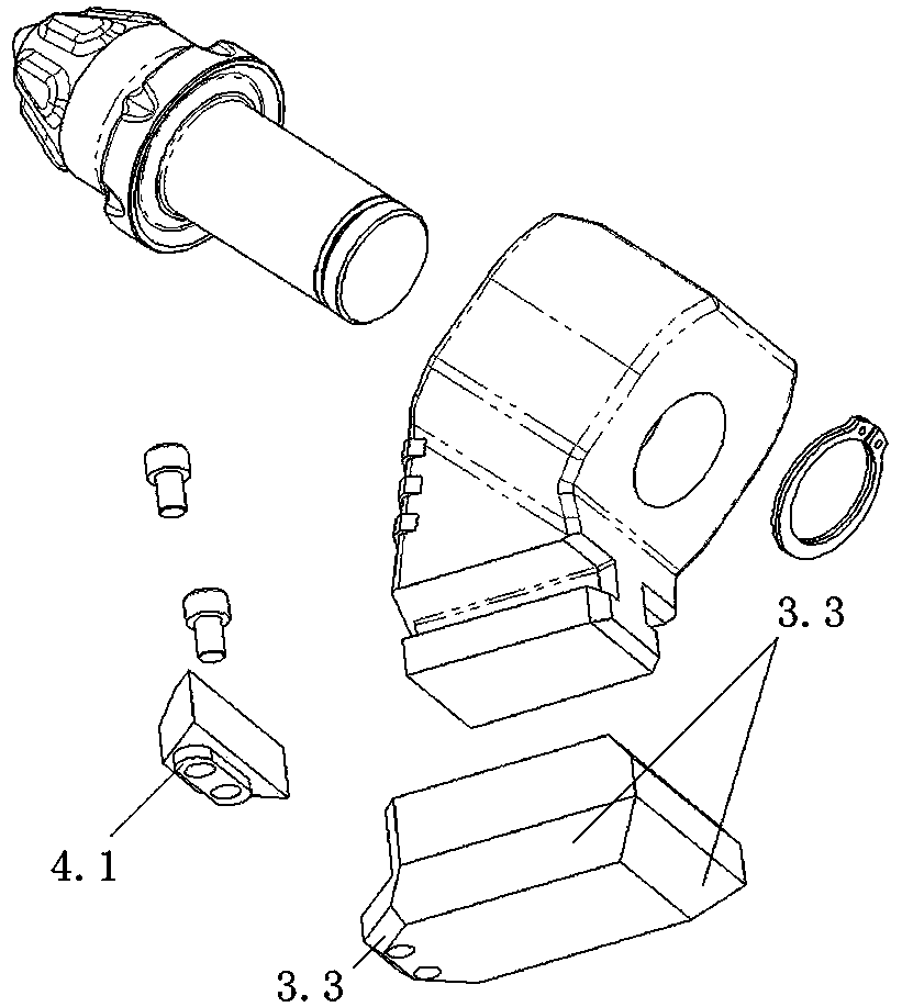 Dry cutting head or cutting roller assembly with detachable tooth holder