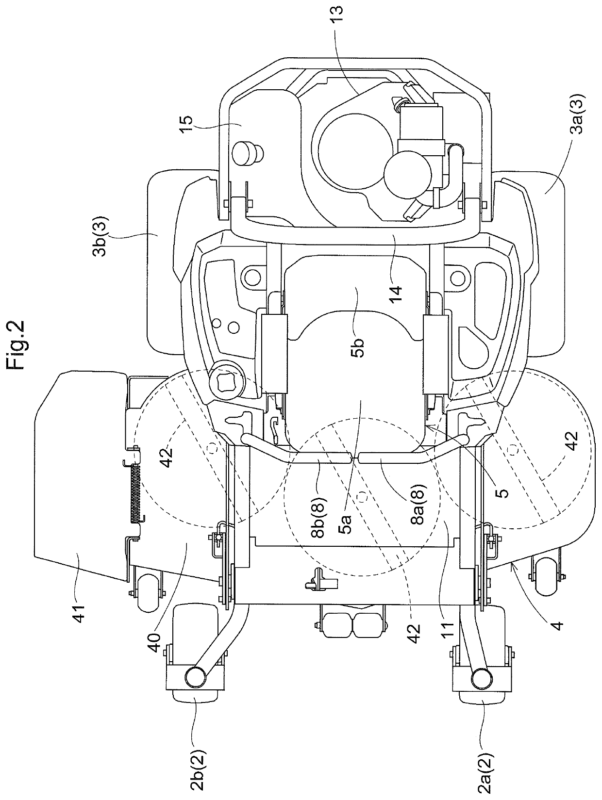 Work vehicle having driver's seat