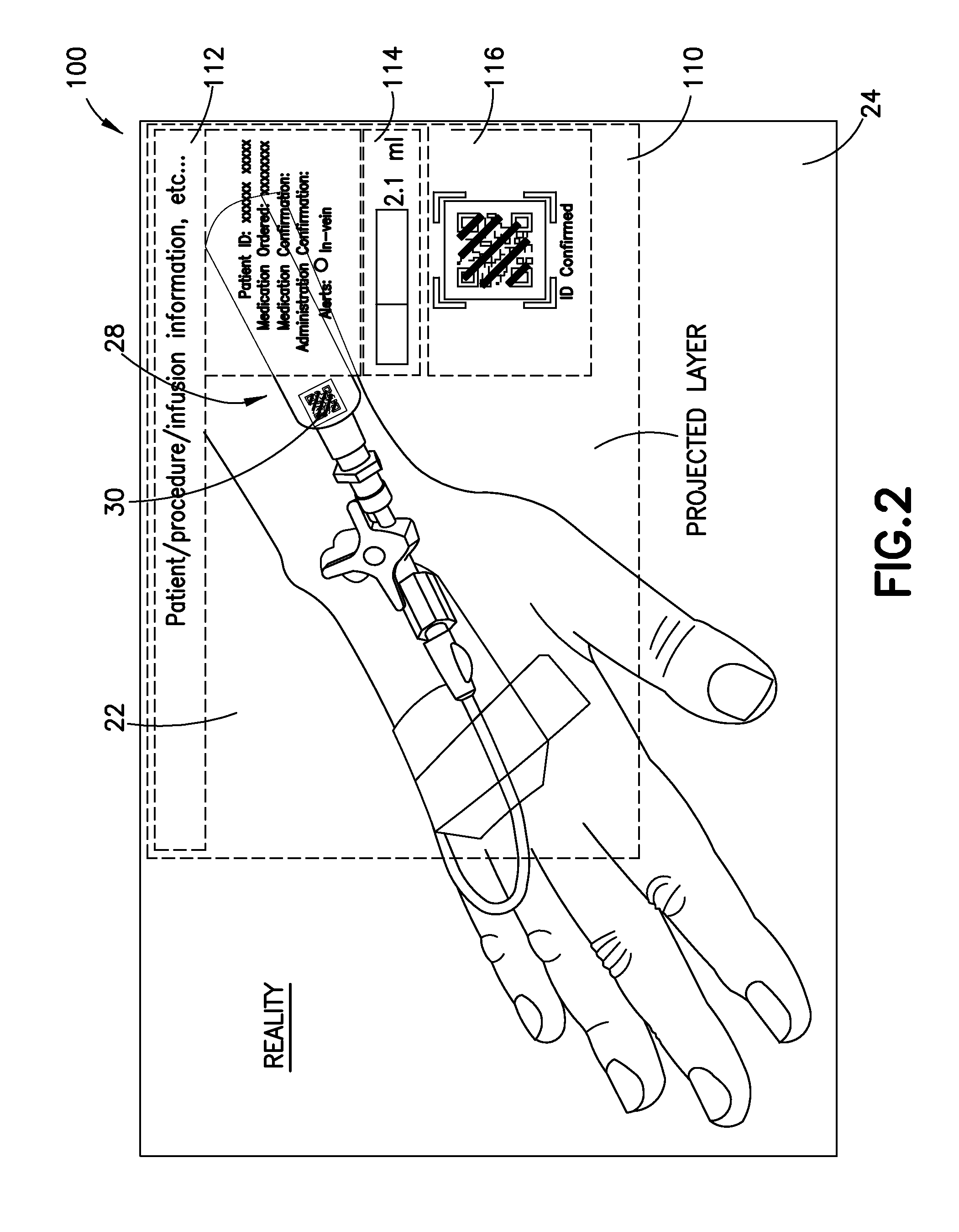 Wearable Electronic Device for Enhancing Visualization During Insertion of an Invasive Device