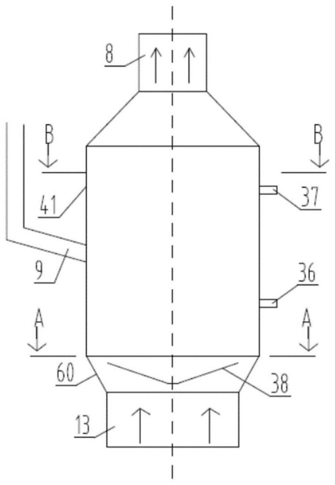 System for resource utilization of waste blades in rotary kiln and working method of system