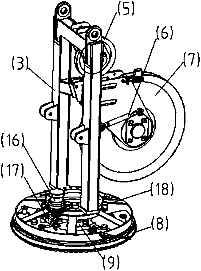 Underwater robot retractable system and using method thereof