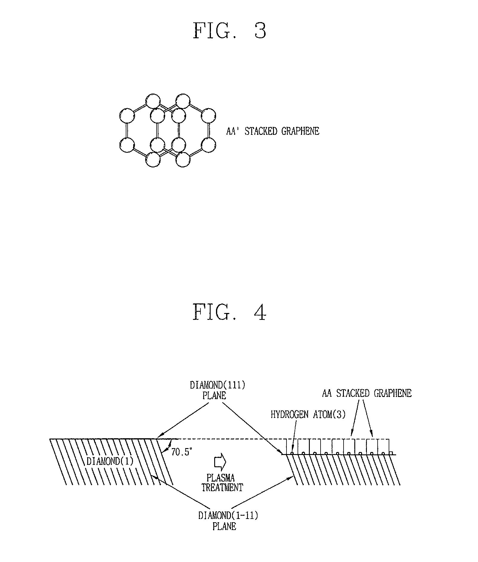 Aa stacked graphene-diamond hybrid material by high temperature treatment of diamond and the fabrication method thereof