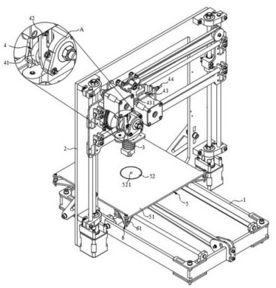 3D printing equipment with precise leveling function