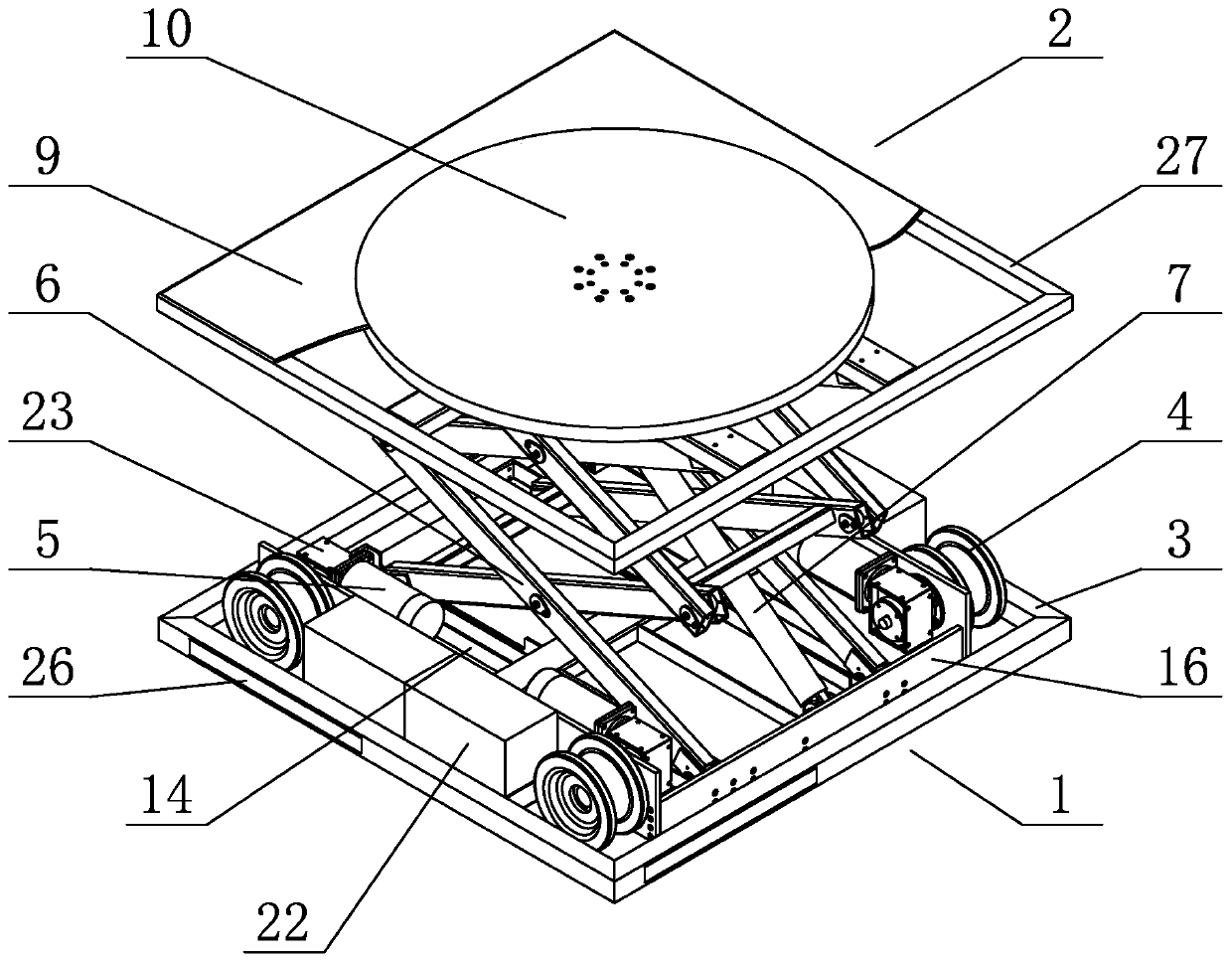 Self-drive vehicle table for stage