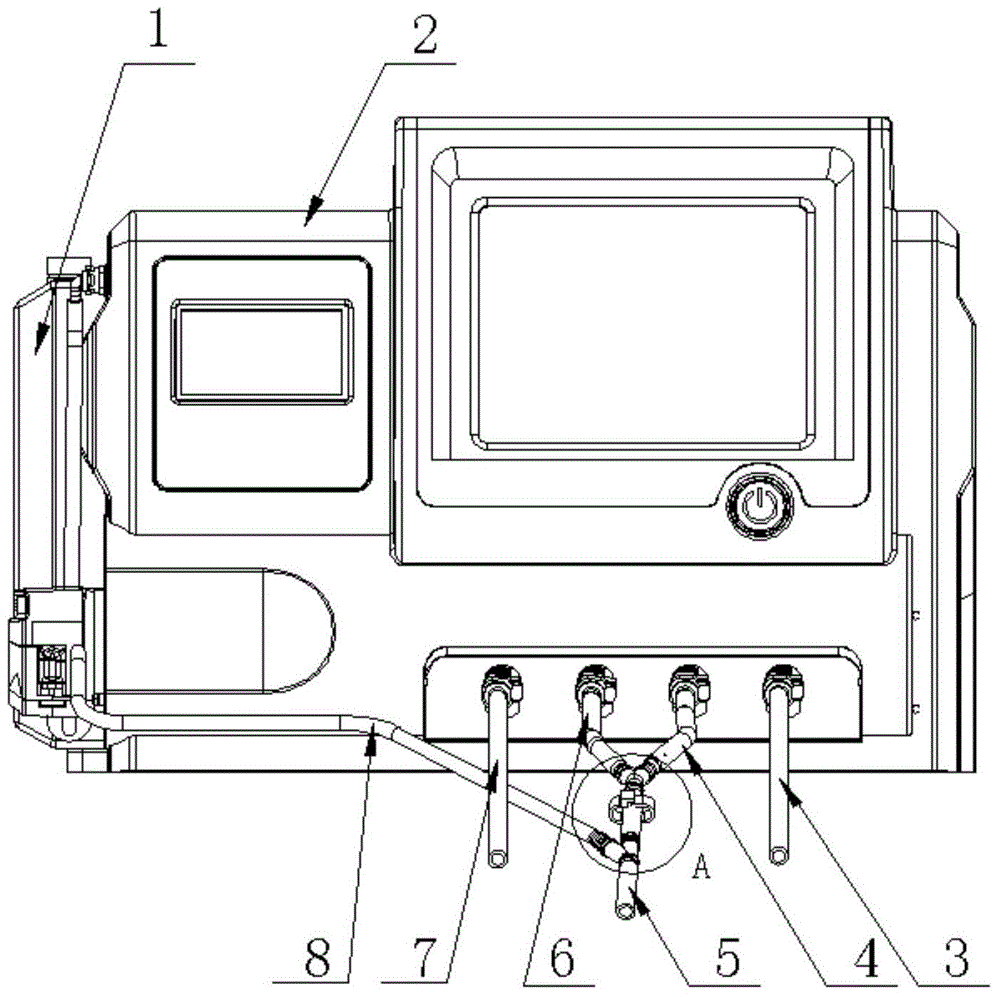 Activated carbon filling system and activated carbon automatic filling type gastric washing machine