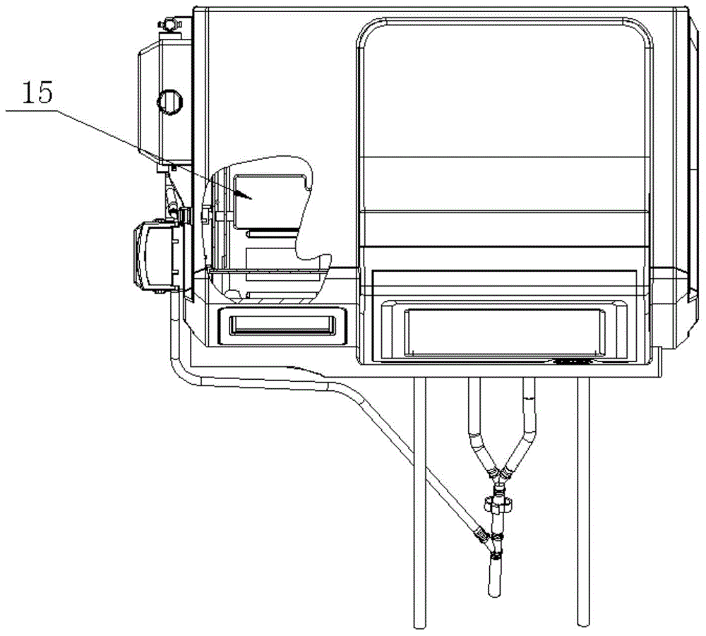 Activated carbon filling system and activated carbon automatic filling type gastric washing machine