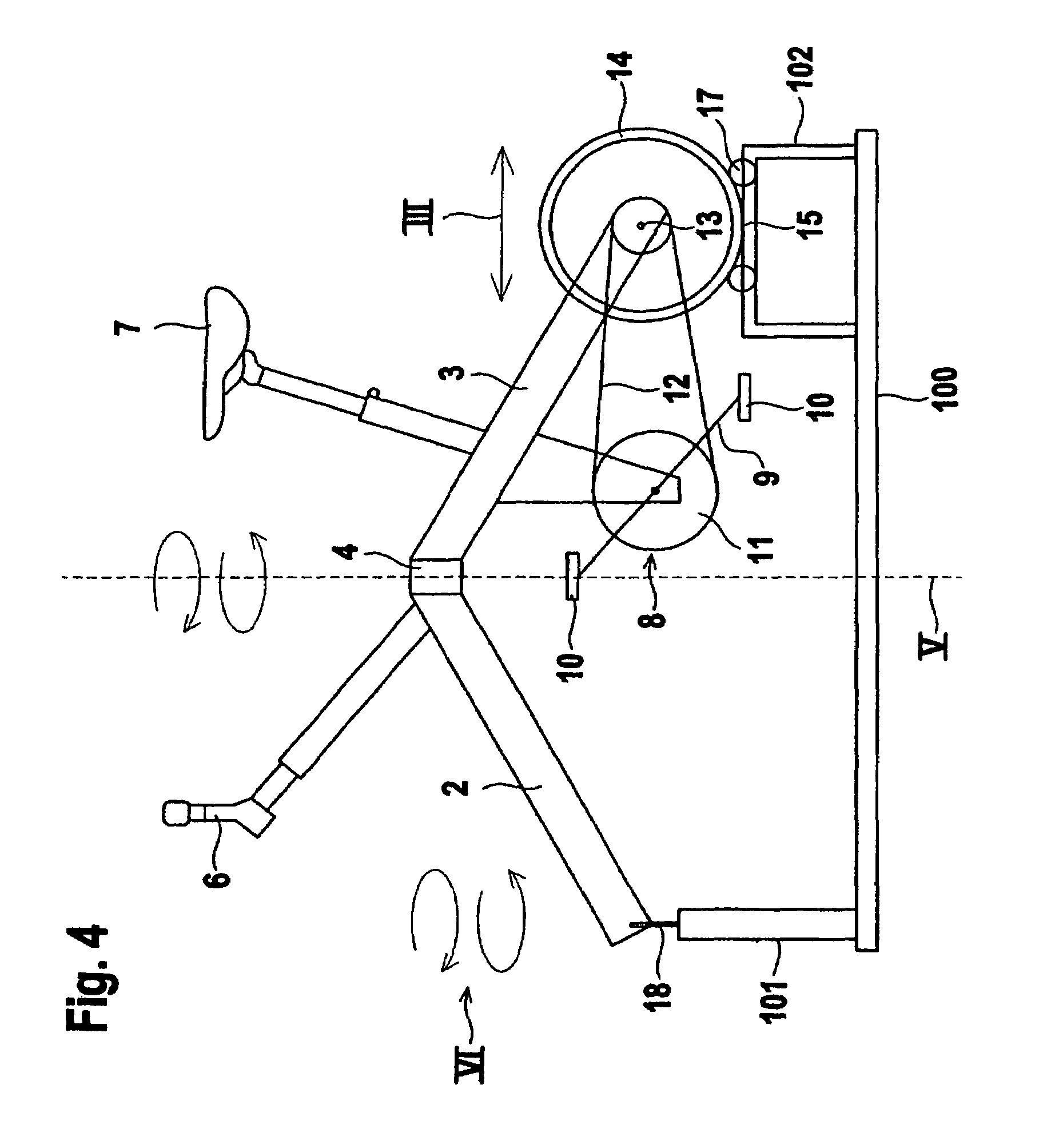 Method for conducting a targeted training and a corresponding training device