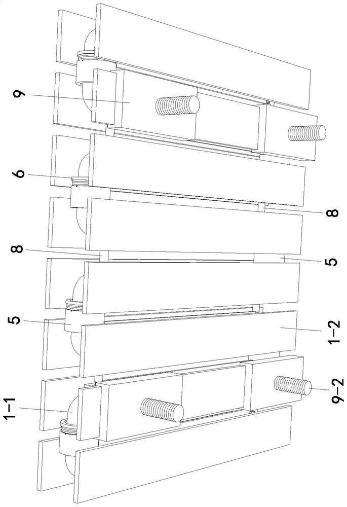 Assembled heating radiator for heat supply engineering and assembling method thereof