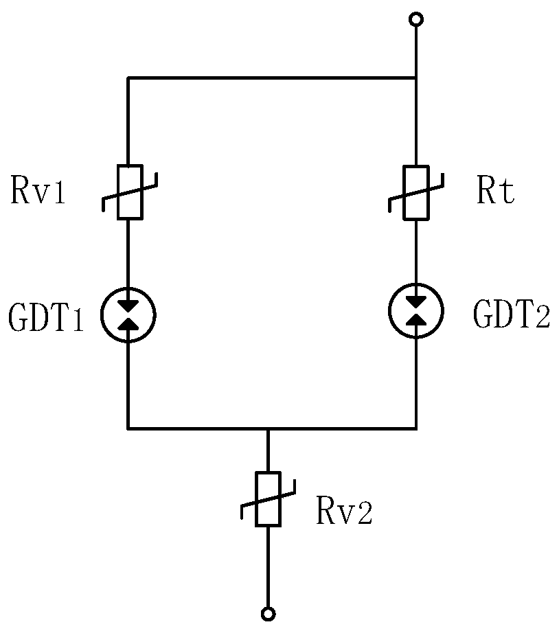 Method for distributing working voltage proportion of voltage dependent resistor and discharge tube series circuit