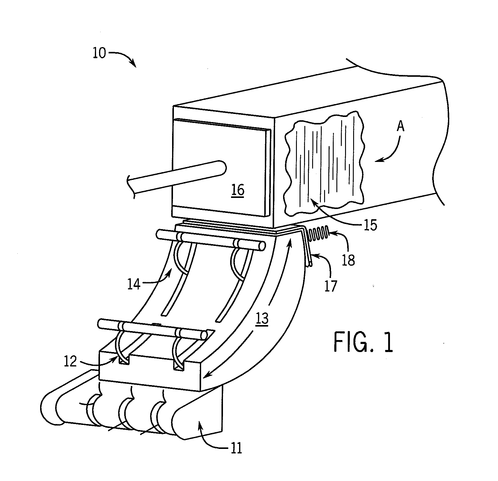 Device and method for measuring the moisture of hay in the pre-compression chamber of a rectangular baler