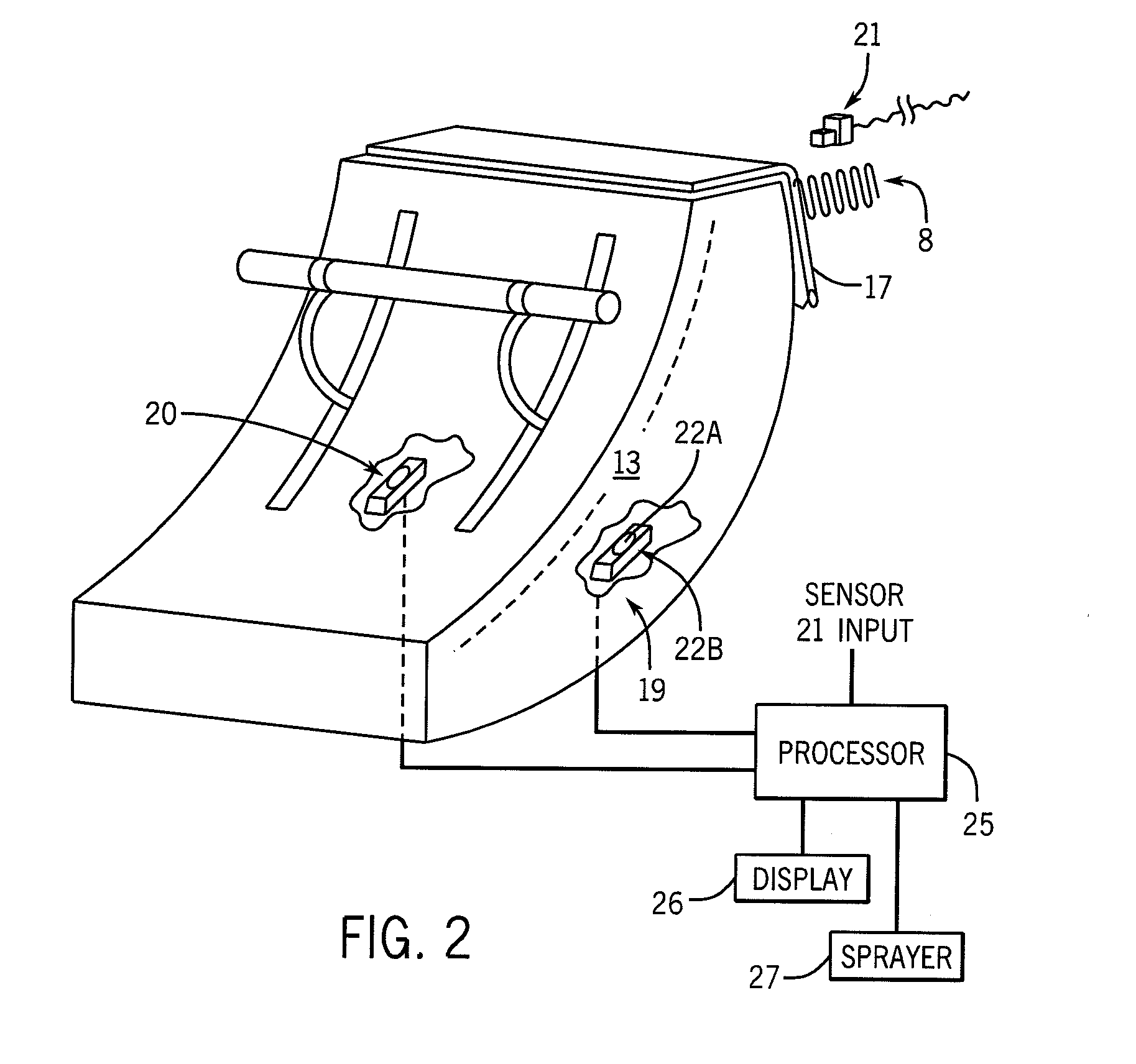 Device and method for measuring the moisture of hay in the pre-compression chamber of a rectangular baler