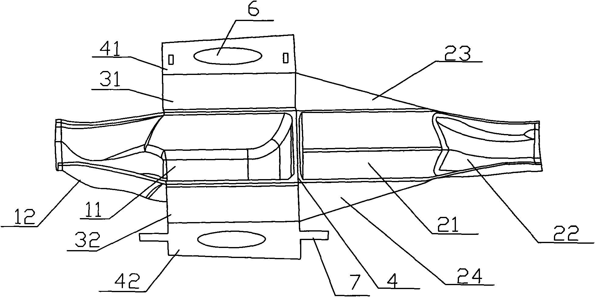 Integrated folding paper urinal