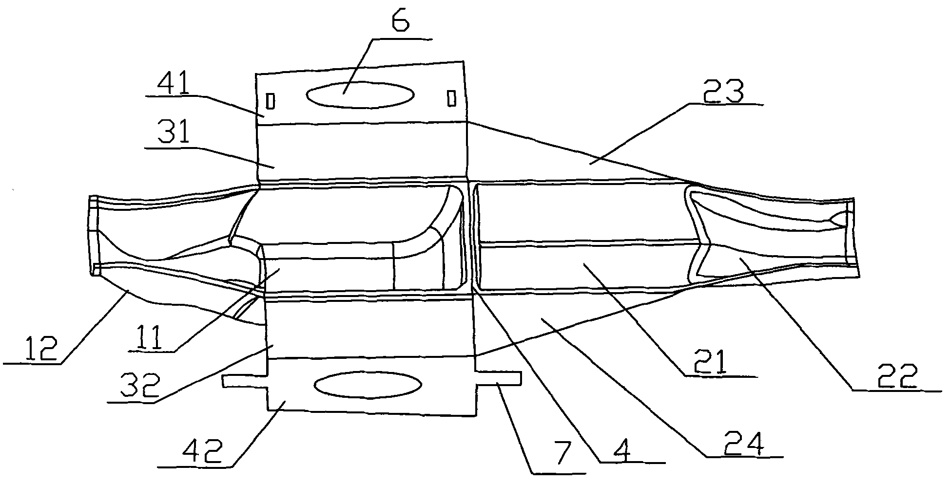 Integrated folding paper urinal