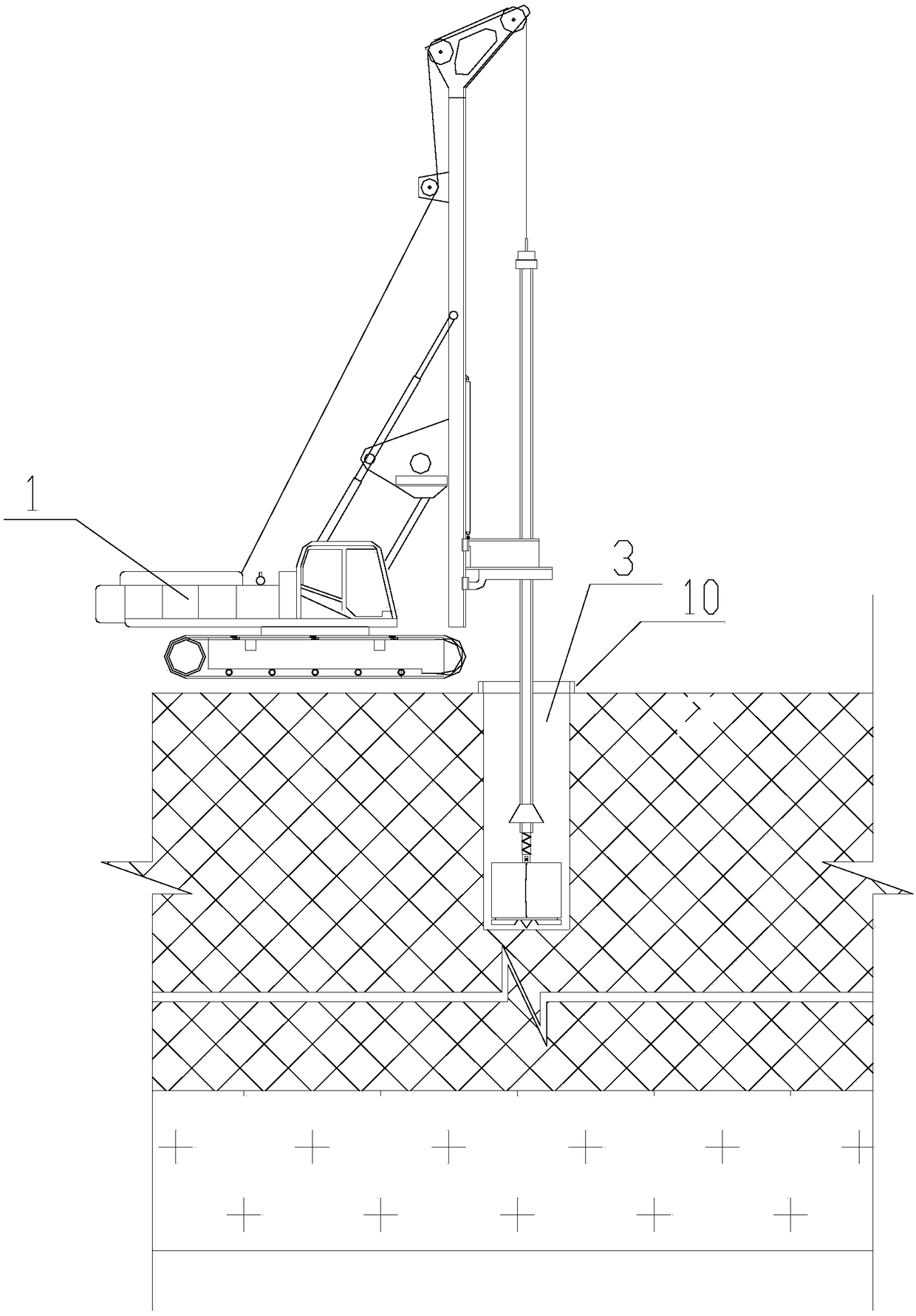 Excavation method of pile hole