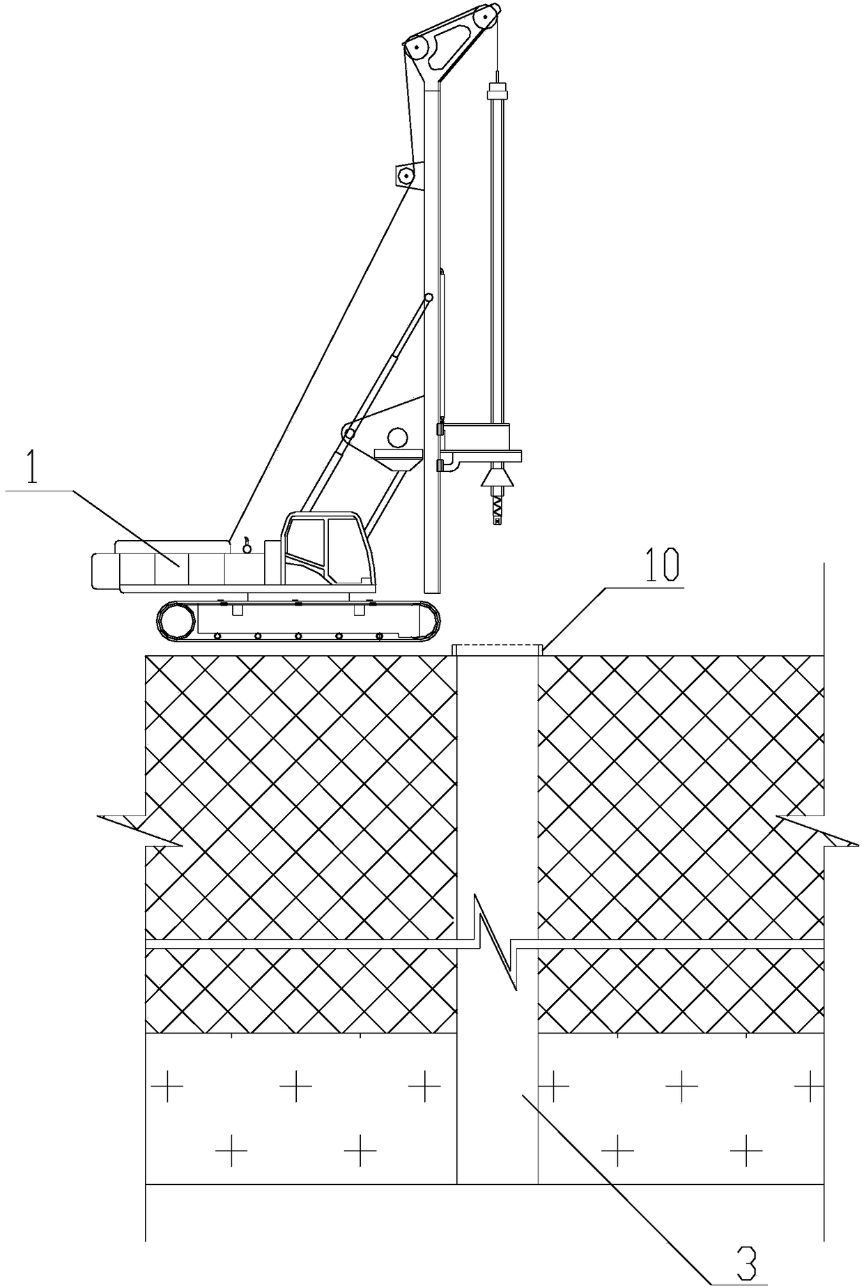 Excavation method of pile hole