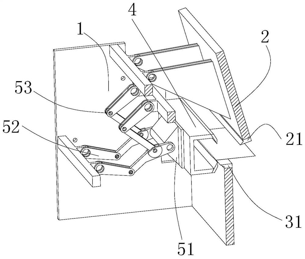 A metal workpiece edge folding machine with three degrees of freedom