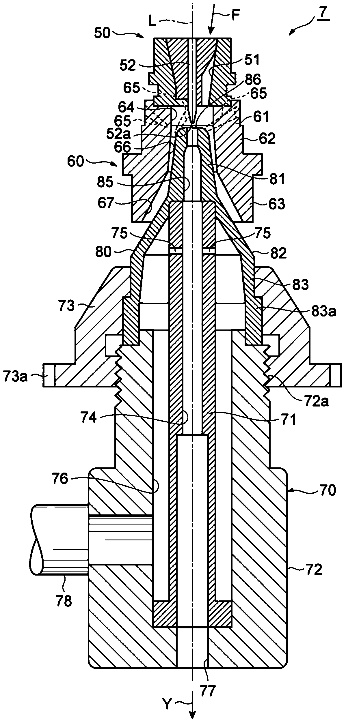 Nozzle block, air spinning device and spinning machine