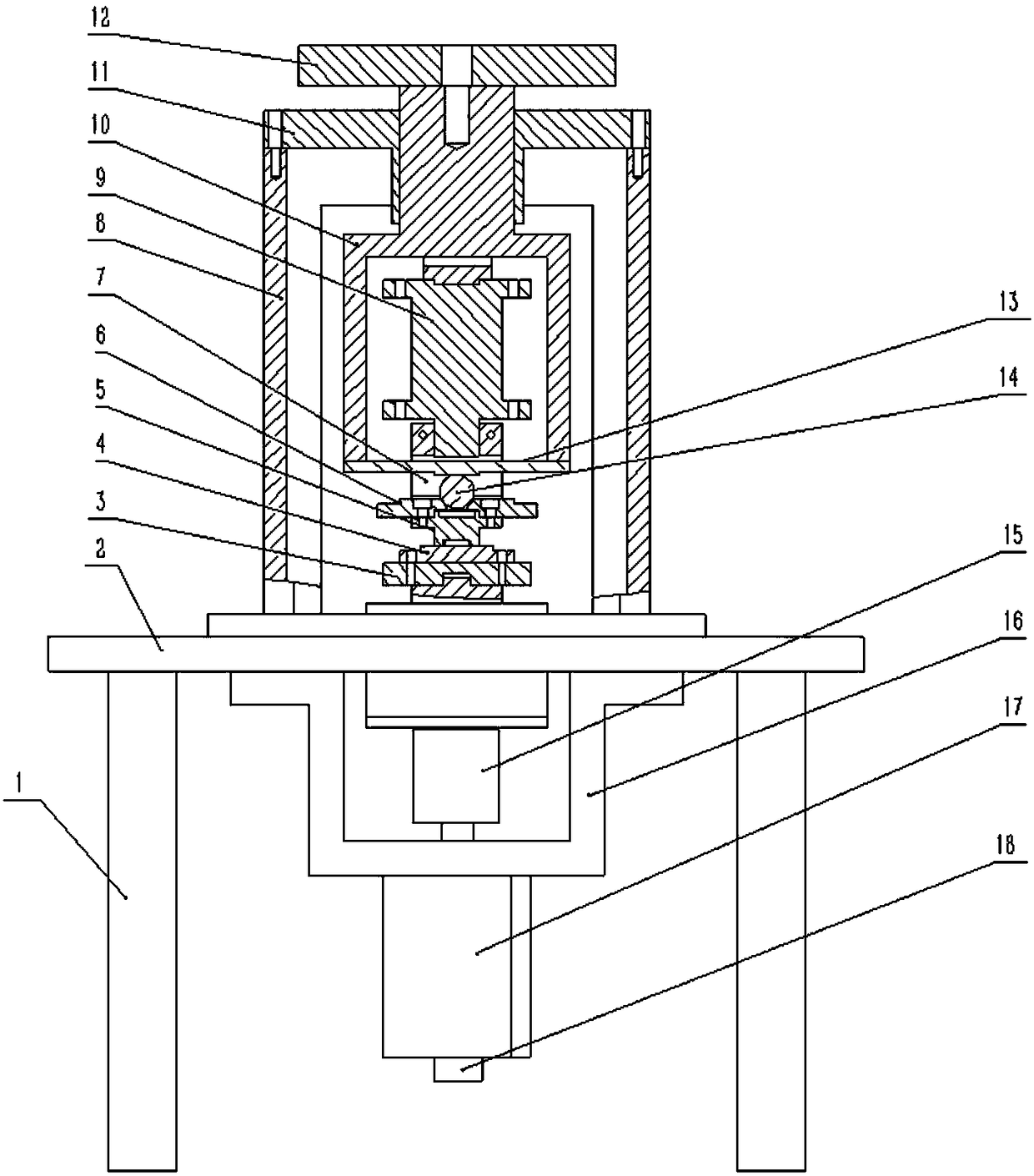 A surface-to-surface contact torsion fretting friction and wear test system and its control method