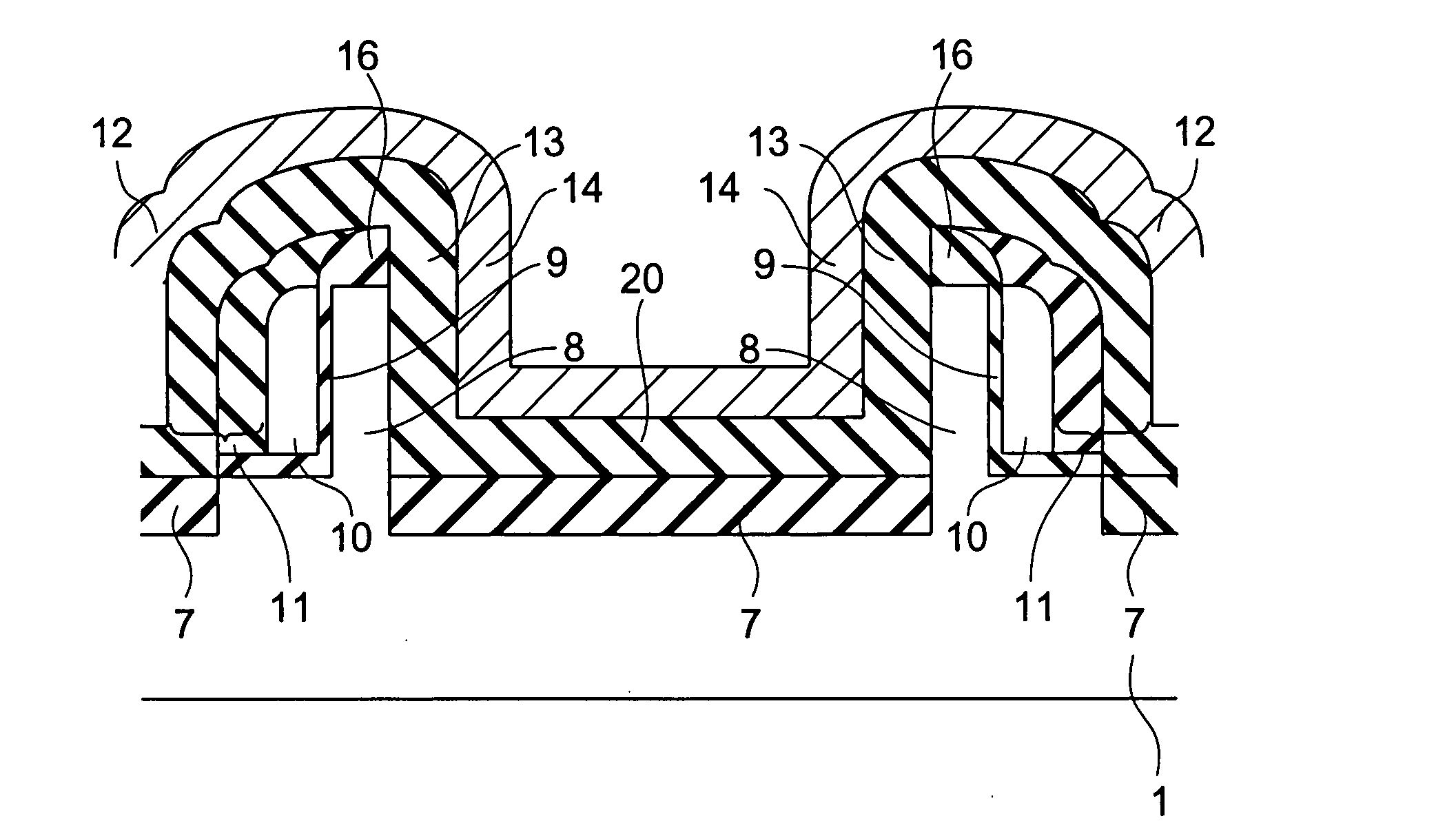 Nonvolatile semiconductor memory element and nonvolatile semiconductor memory device