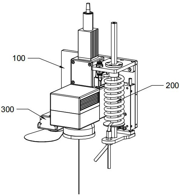 A degreasing module and an anti-oil pollution laser marking machine