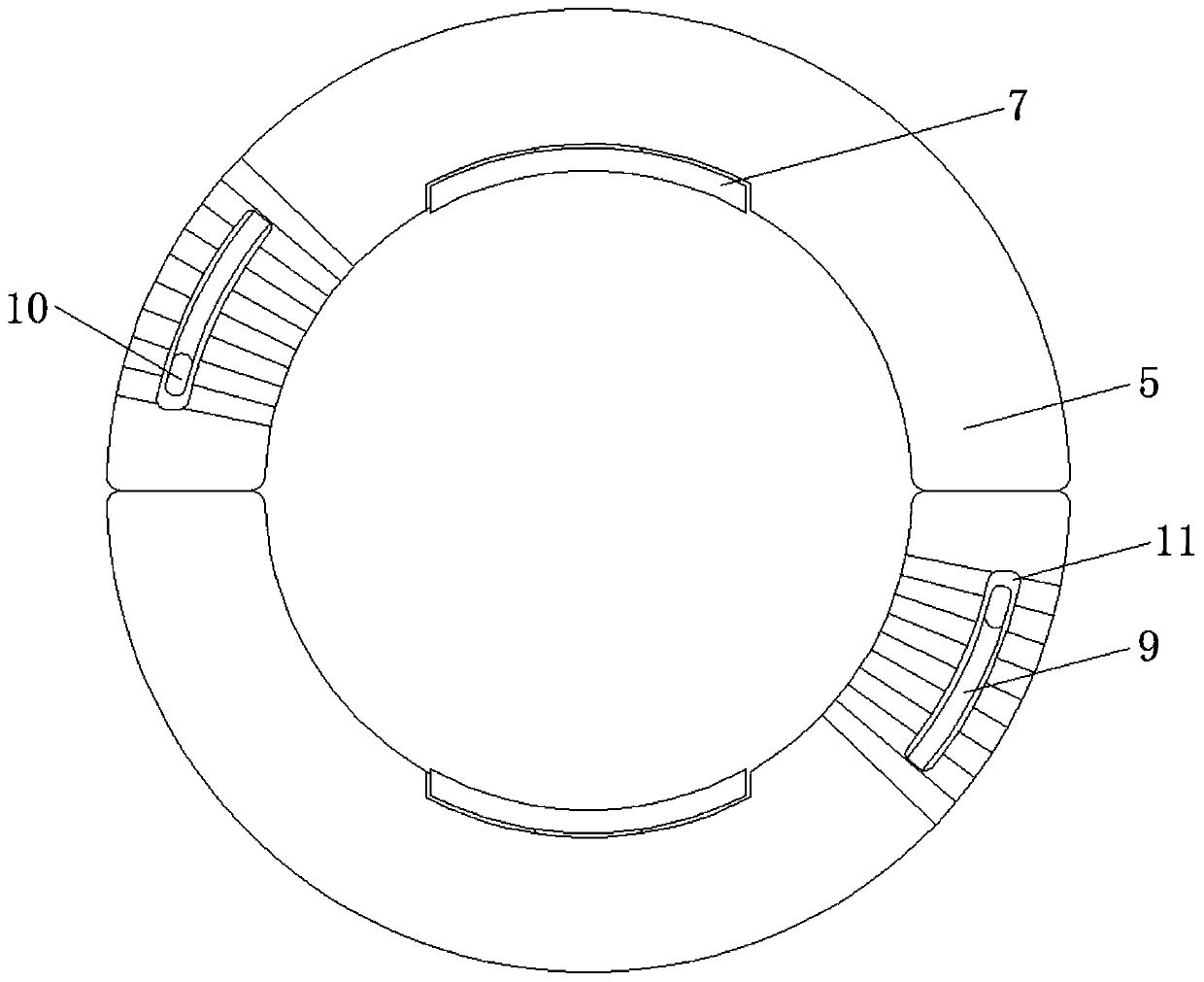 Adjustable and low-wear cable fixing device for electrical engineering