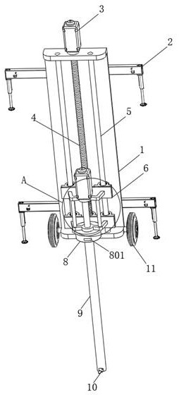 Detection sampling device for mining