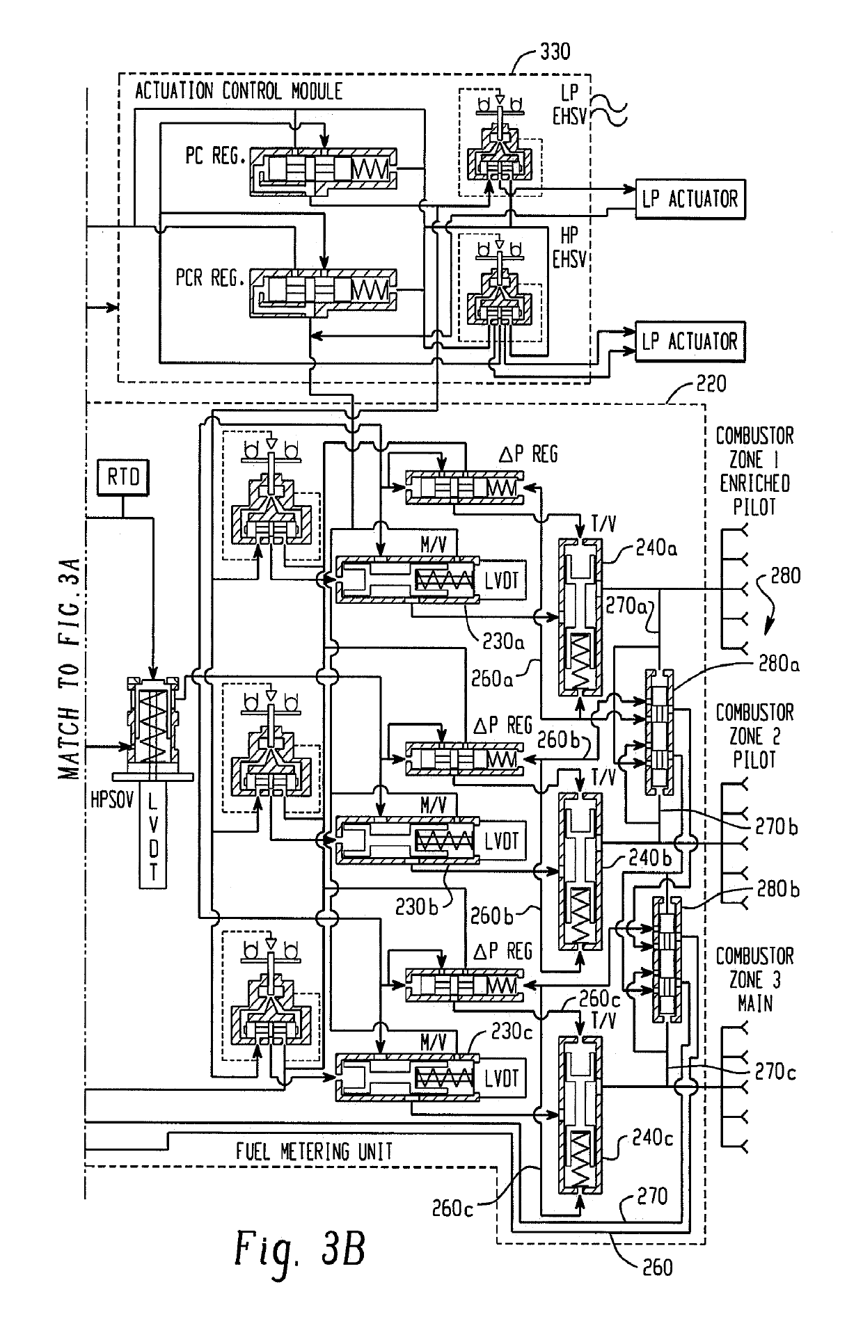 Hydromechanical pressure compensation control of a variable displacement pump in a centrifugal pumping and metering system and associated method