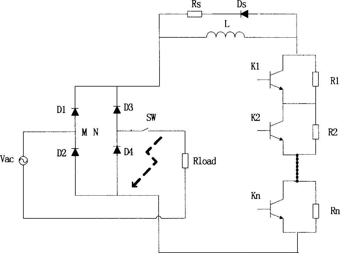 Short circuit fault current limiter