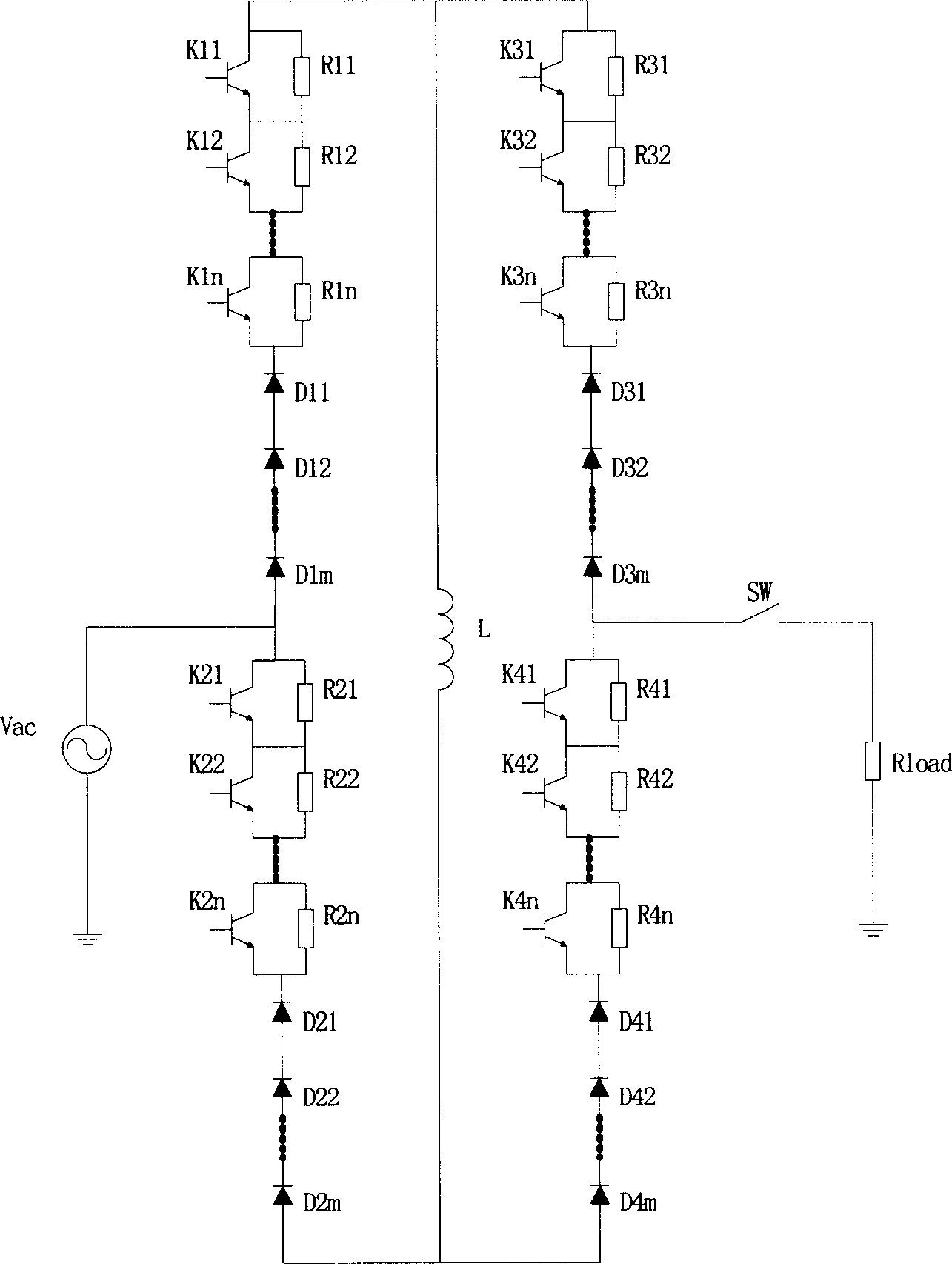 Short circuit fault current limiter