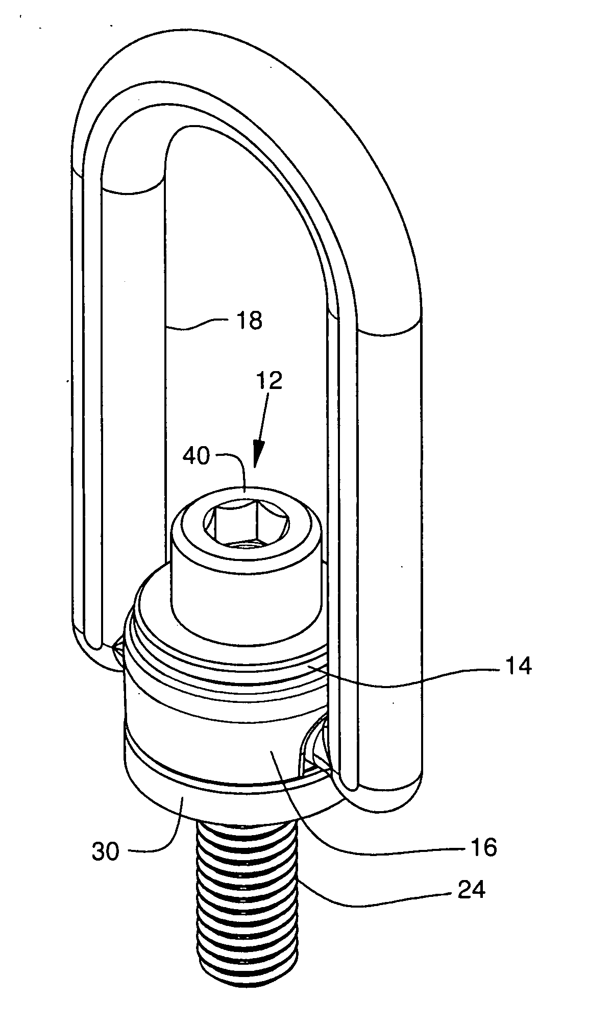 Threaded hoist ring screw retainer