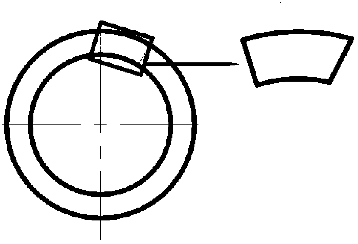 Method for measuring size of bearing sealing ring