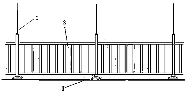 Road traffic guardrail with lightning strike prevention function