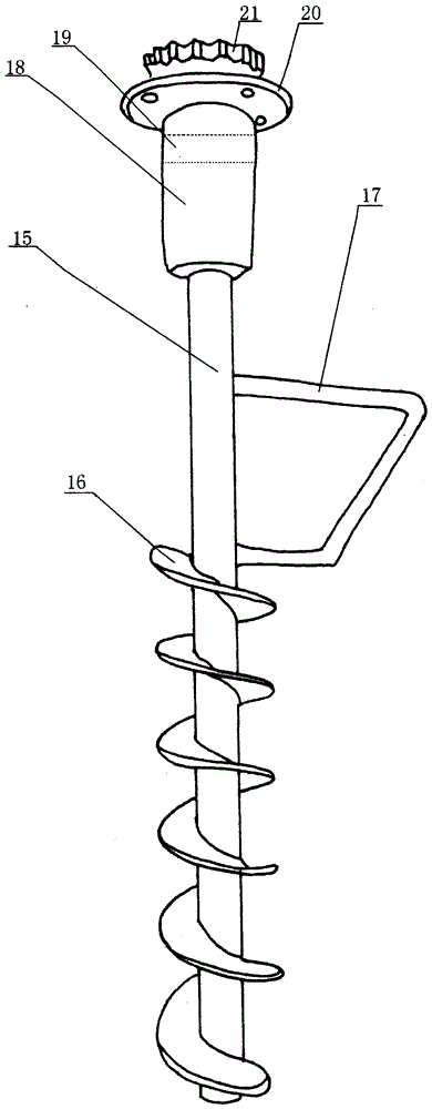 A vertical unloading device