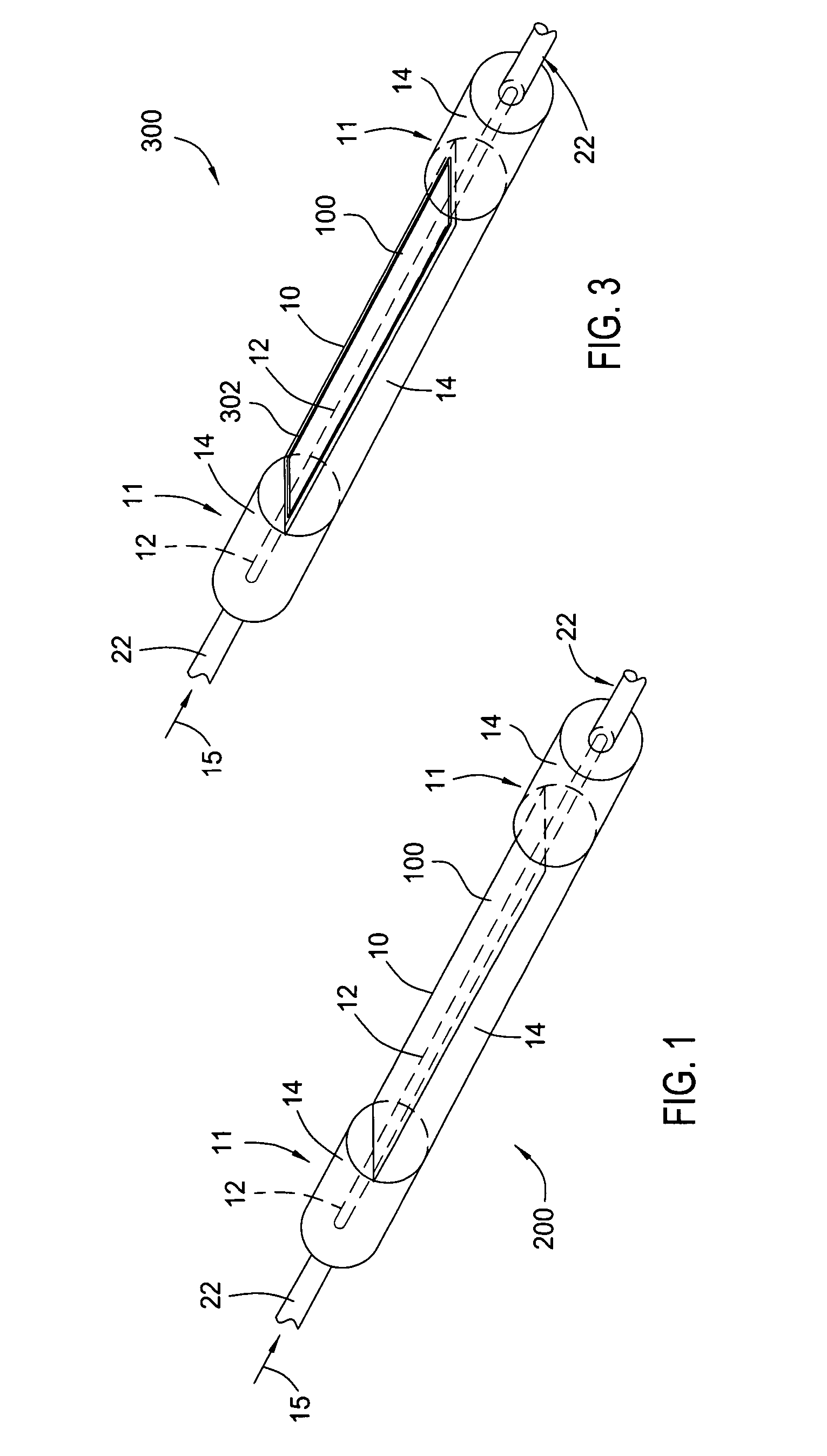 Sensing device having a large diameter D-shaped optical waveguide