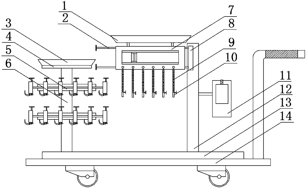 An operation hook device for hepatobiliary surgery