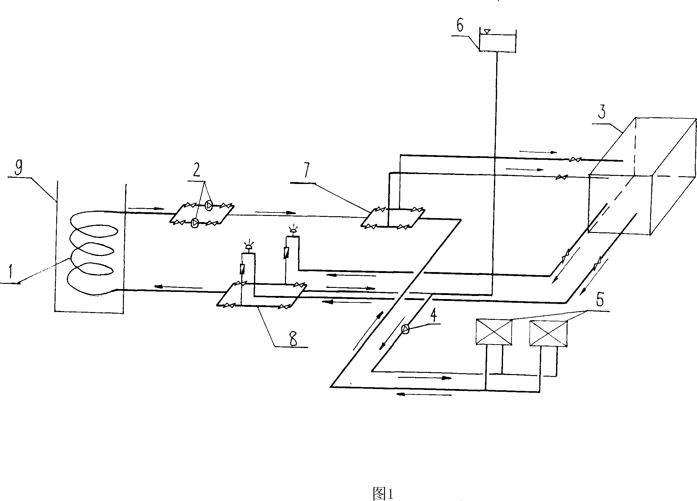 Method and device for recovering and utilizing waste water heat energy of aluminum-plastic pipe indirect heat exchange