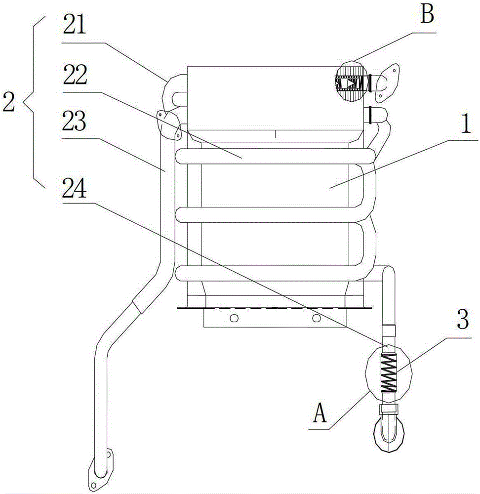 A kind of cathodic protection method for heat exchanger part installation and heat exchanger part installation