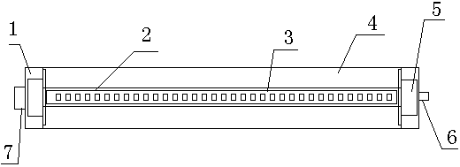 LED (Light-emitting diode) lamp tube electrode with easily determined LED polarity