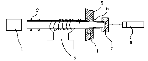 Drawing method of special-shaped titanium tube